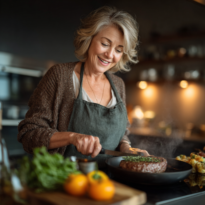 Specialist în nutriție consilind o persoană în vârstă